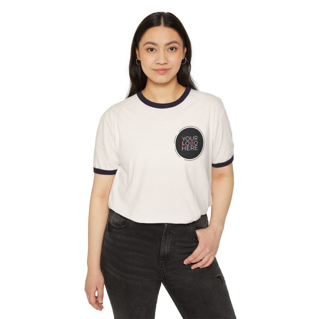 Unisex Cotton Ringer T-Shirt - Image 5