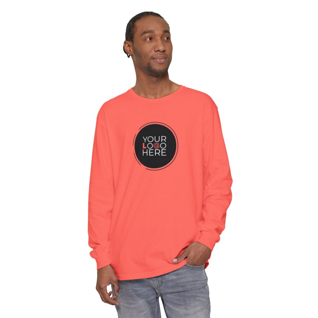 Unisex Garment-Dyed Long Sleeve T-Shirt - Image 24