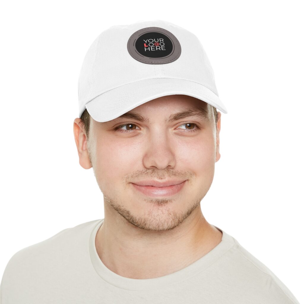Custom Dad Hat With Leather Patch (Round) - Image 10