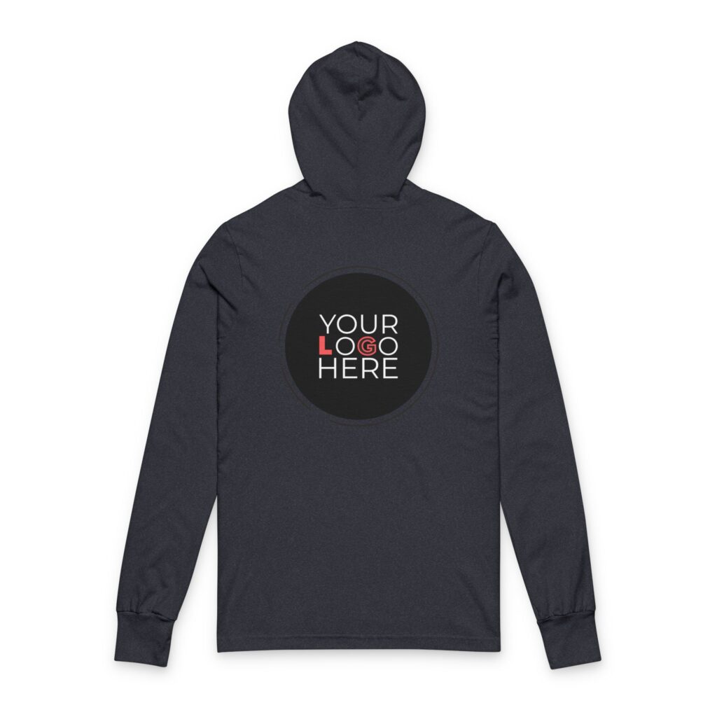 Unisex Hooded Long Sleeve Tee - Image 12