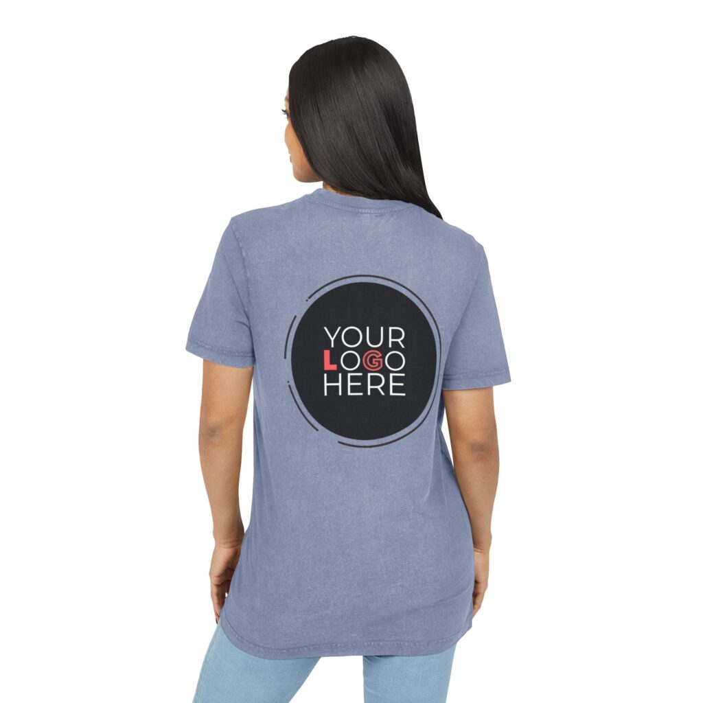 Acid Washed Round Neck Tee - Image 6