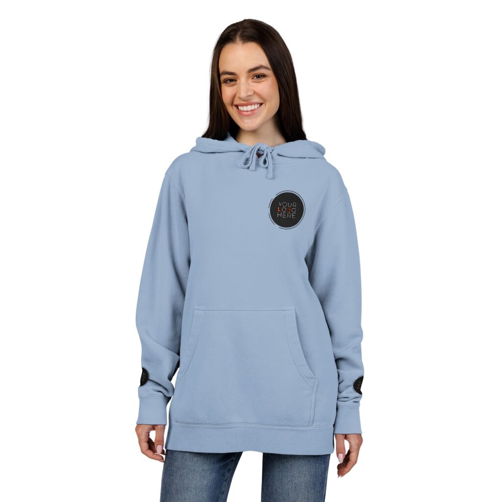 Unisex Pigment-Dyed Hoodie (Embroidery) - Image 12
