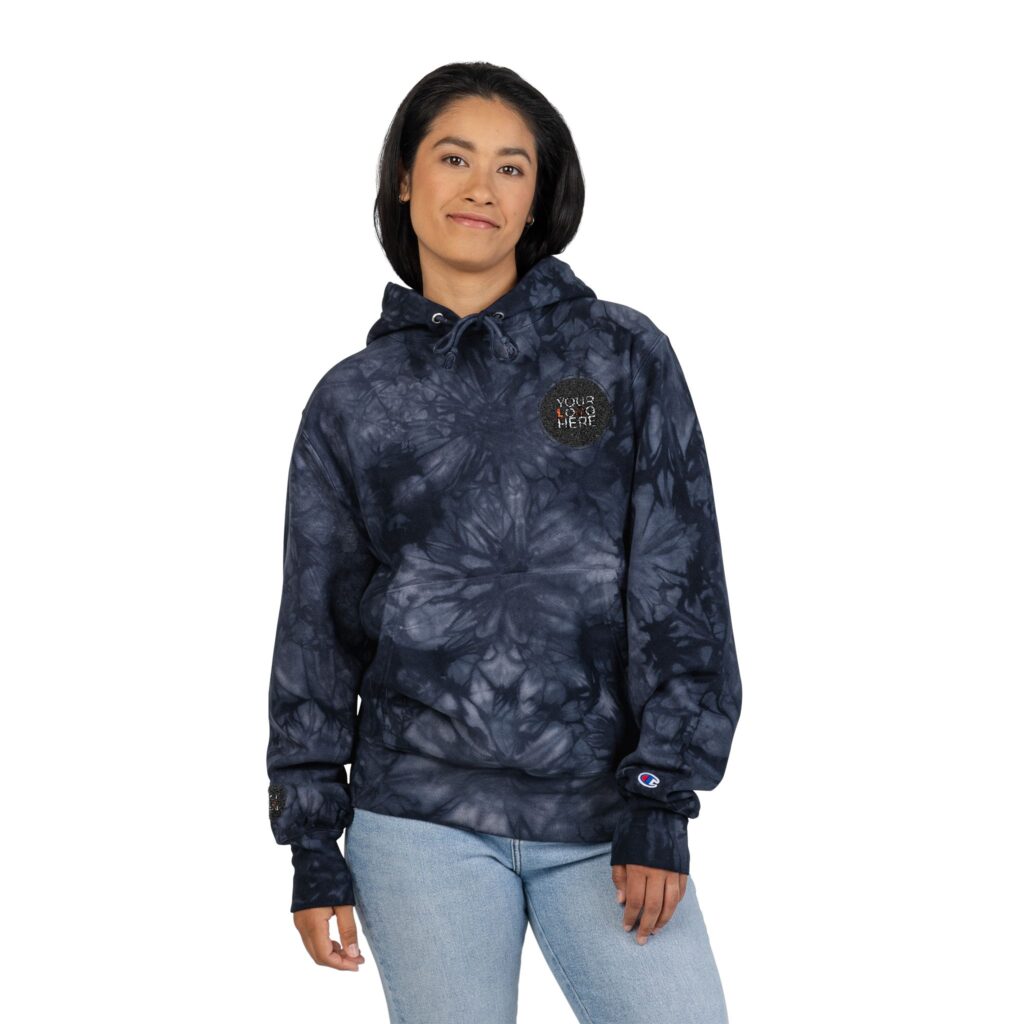 Unisex Champion Tie-Dye Hoodie (Embroidery) - Image 9