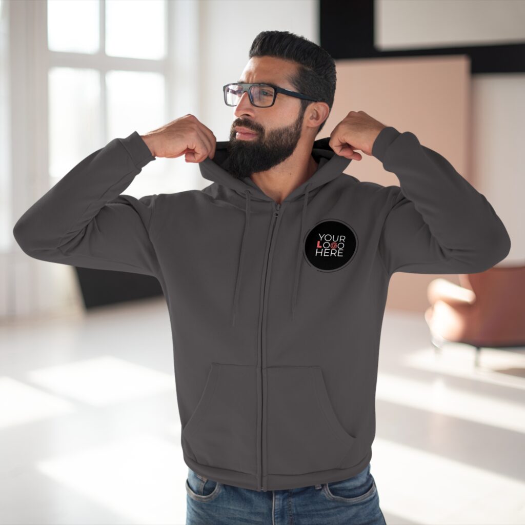 Unisex Hooded Zip Sweatshirt - Image 29