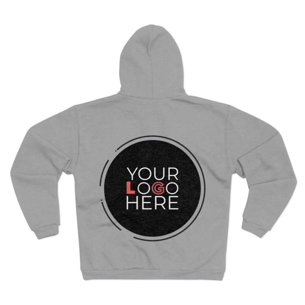 Unisex Hooded Zip Sweatshirt - Image 2